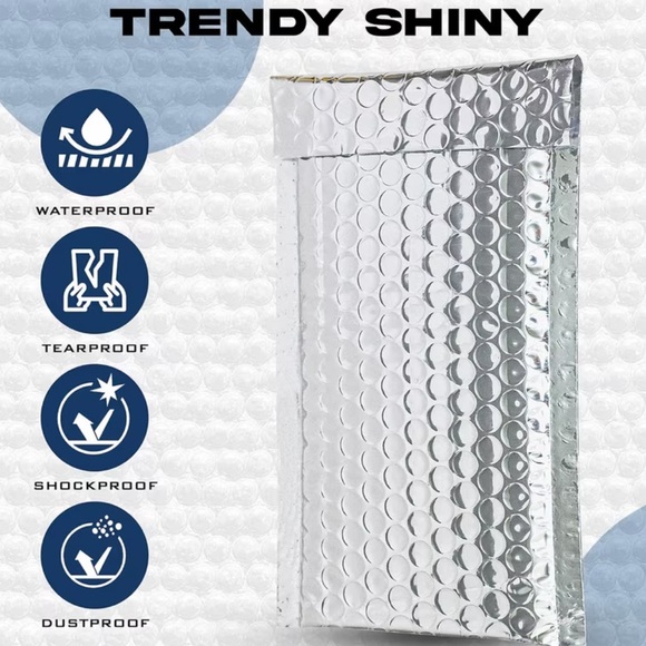 10 - 4x8 Metallic Bubble Mailers - Picture 2 of 3